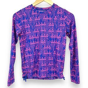 Coolibar UPF 50+ Sun Protection long sleeve swim top rash guard size L (10/12)